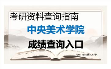 2026年<strong>中央美术学院</strong>考研初试成绩查询入口指南及后续规划