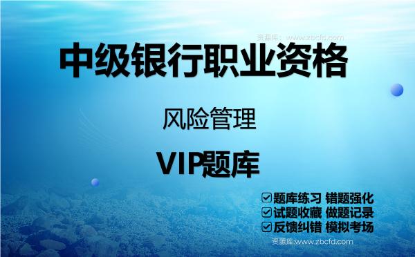 2026年中级银行职业资格《风险管理》VIP题库