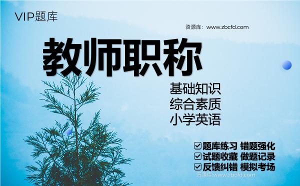 教师职称《基础知识、综合素质、小学英语》VIP题库 教师职称《基础知识、综合素质、小学英语》VIP题库