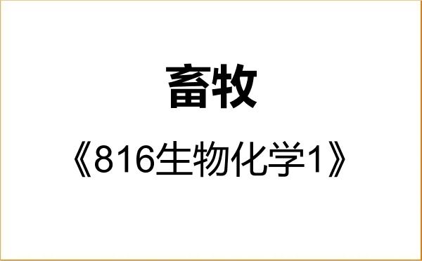【初试】2027年齐齐哈尔大学095133畜牧《816生物化学1》考研精品资料 【初试】2027年齐齐哈尔大学095133畜牧《816生物化学1》考研精品资料