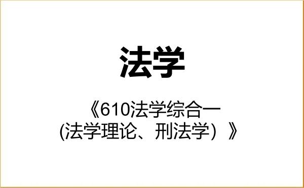 【初试】2027年河海大学030100法学《610法学综合一（法学理论、刑法学）》考研精品资料