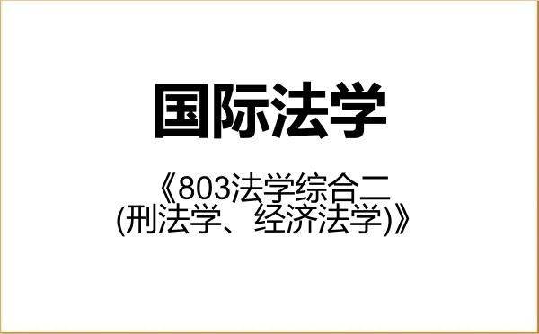 【初试】2027年山东财经大学030109国际法学《803法学综合二(刑法学、经济法学)》考研精品资料 【初试】2027年山东财经大学030109国际法学《803法学综合二(刑法学、经济法学)》考研精品资料
