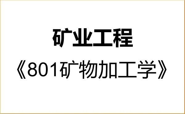 【初试】2027年江西理工大学085705矿业工程《801矿物加工学》考研精品资料